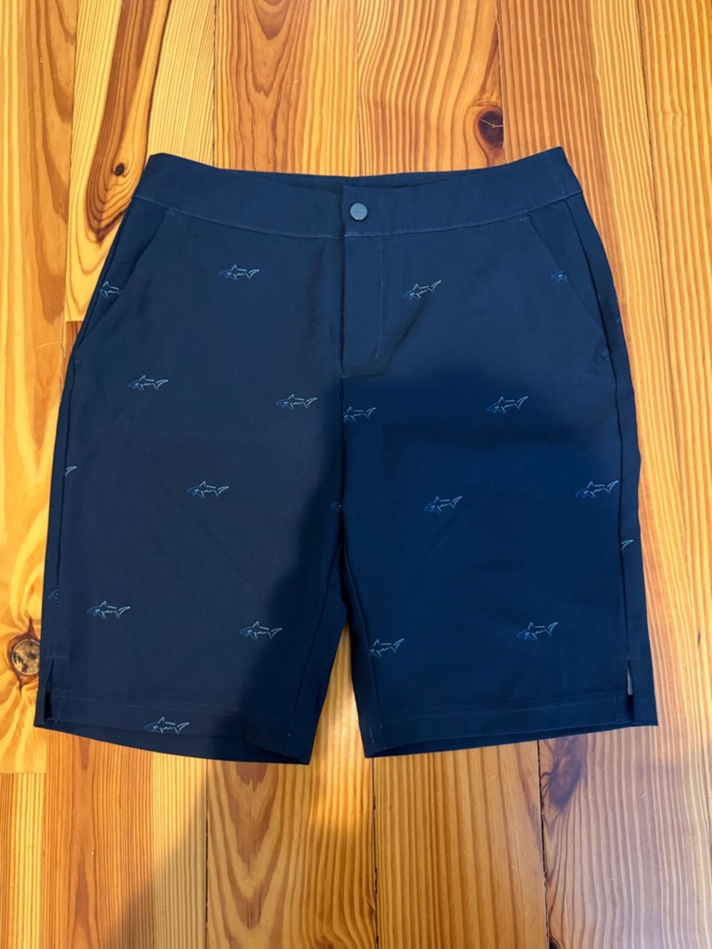 Greg Norman Collection Navy Shark Printed Women's Shorts